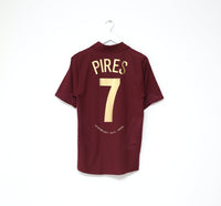 2005/06 PIRES #7 Arsenal Vintage Nike UCL Home Football Shirt Jersey (S)