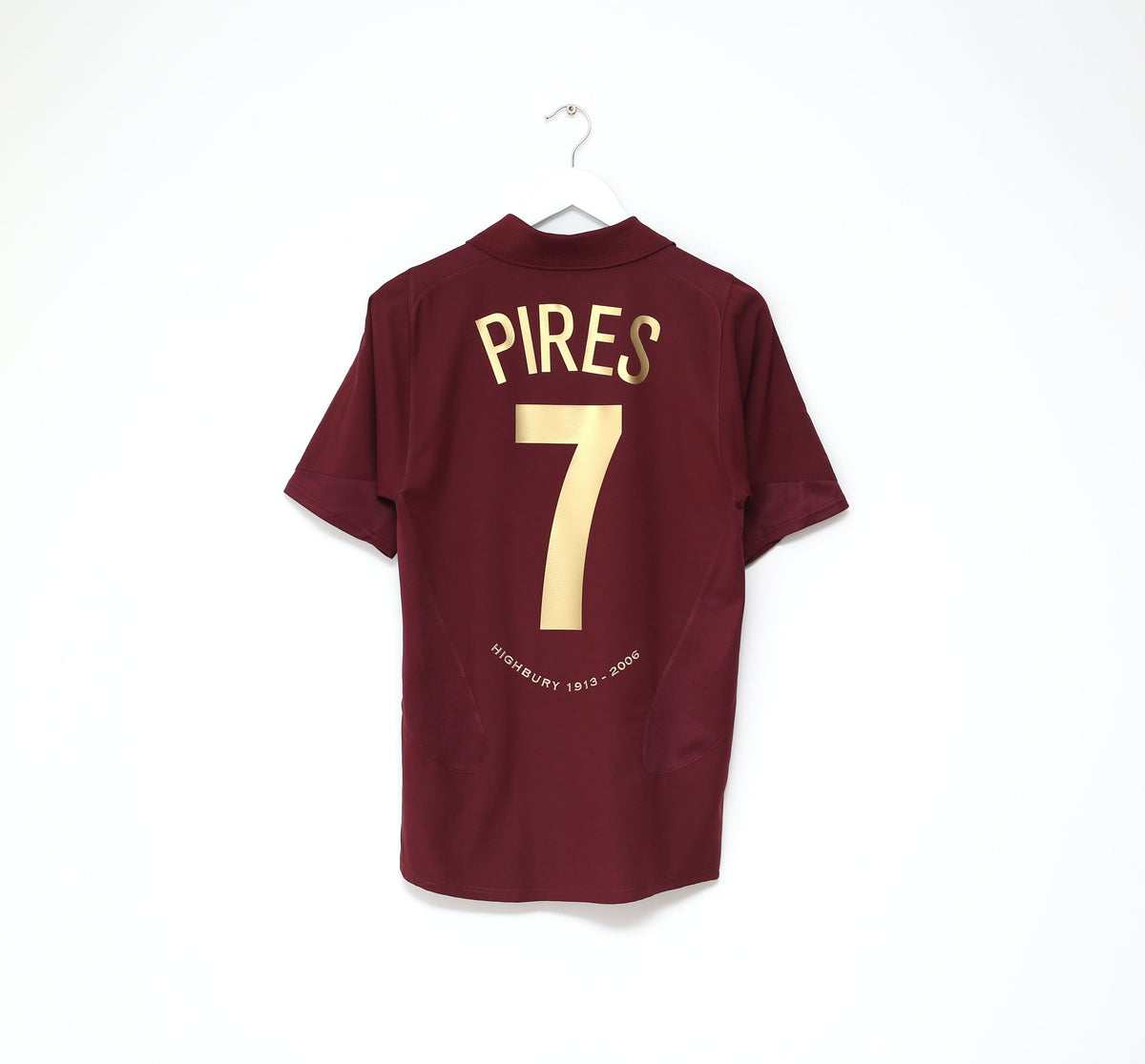 2005/06 PIRES #7 Arsenal Vintage Nike UCL Home Football Shirt Jersey (S)