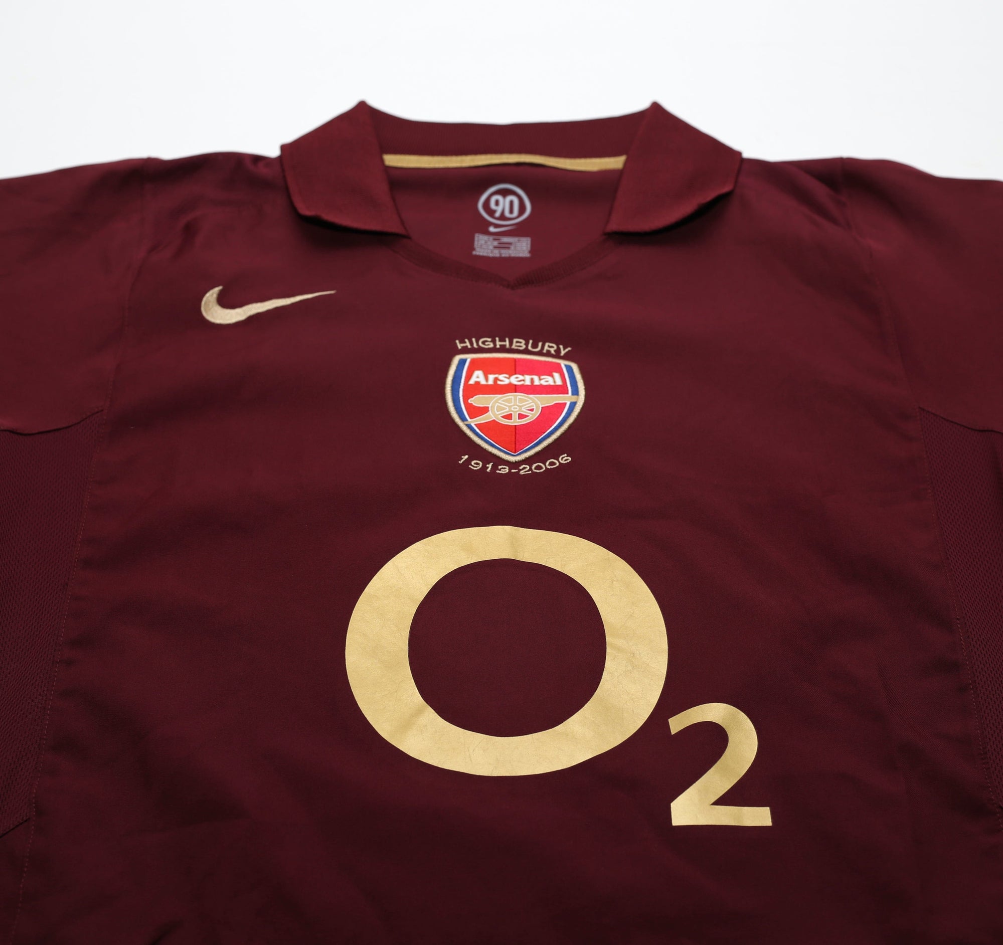 2005/06 PIRES #7 Arsenal Vintage Nike UCL Home Football Shirt Jersey (S)