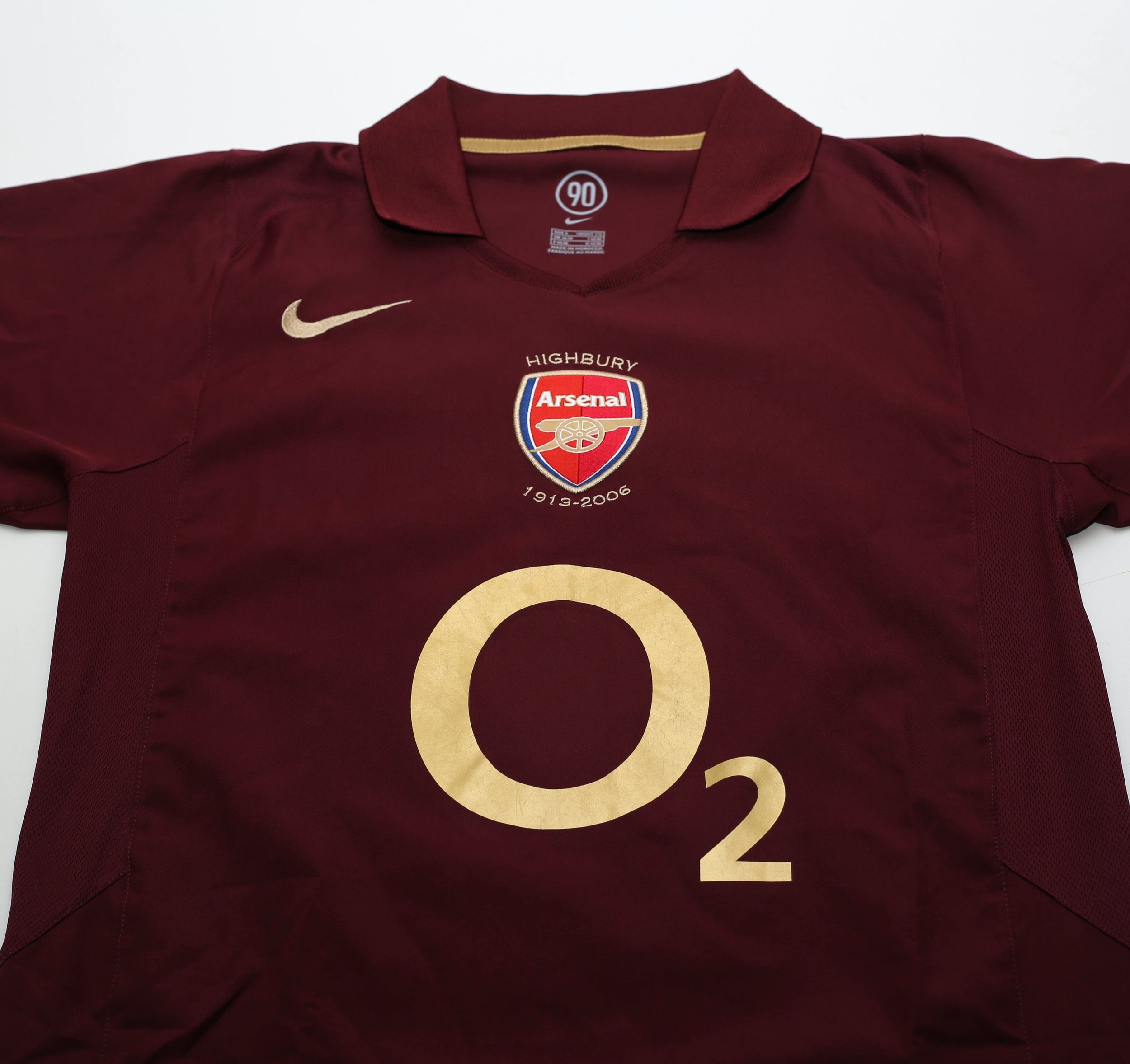 2005/06 PIRES #7 Arsenal Vintage Nike UCL Home Football Shirt Jersey (S)