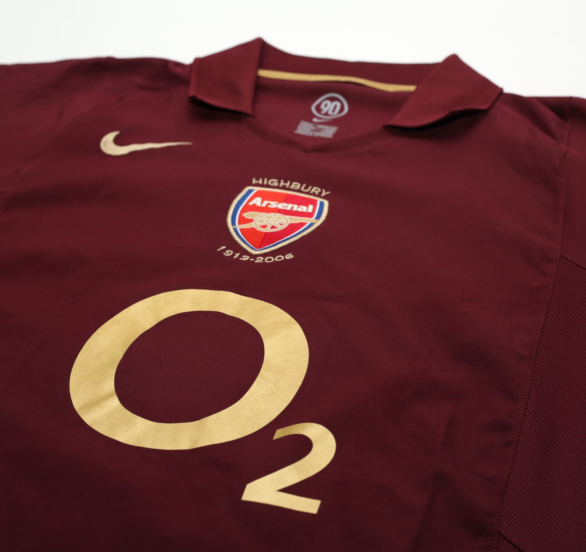 2005/06 PIRES #7 Arsenal Vintage Nike UCL Home Football Shirt Jersey (S)