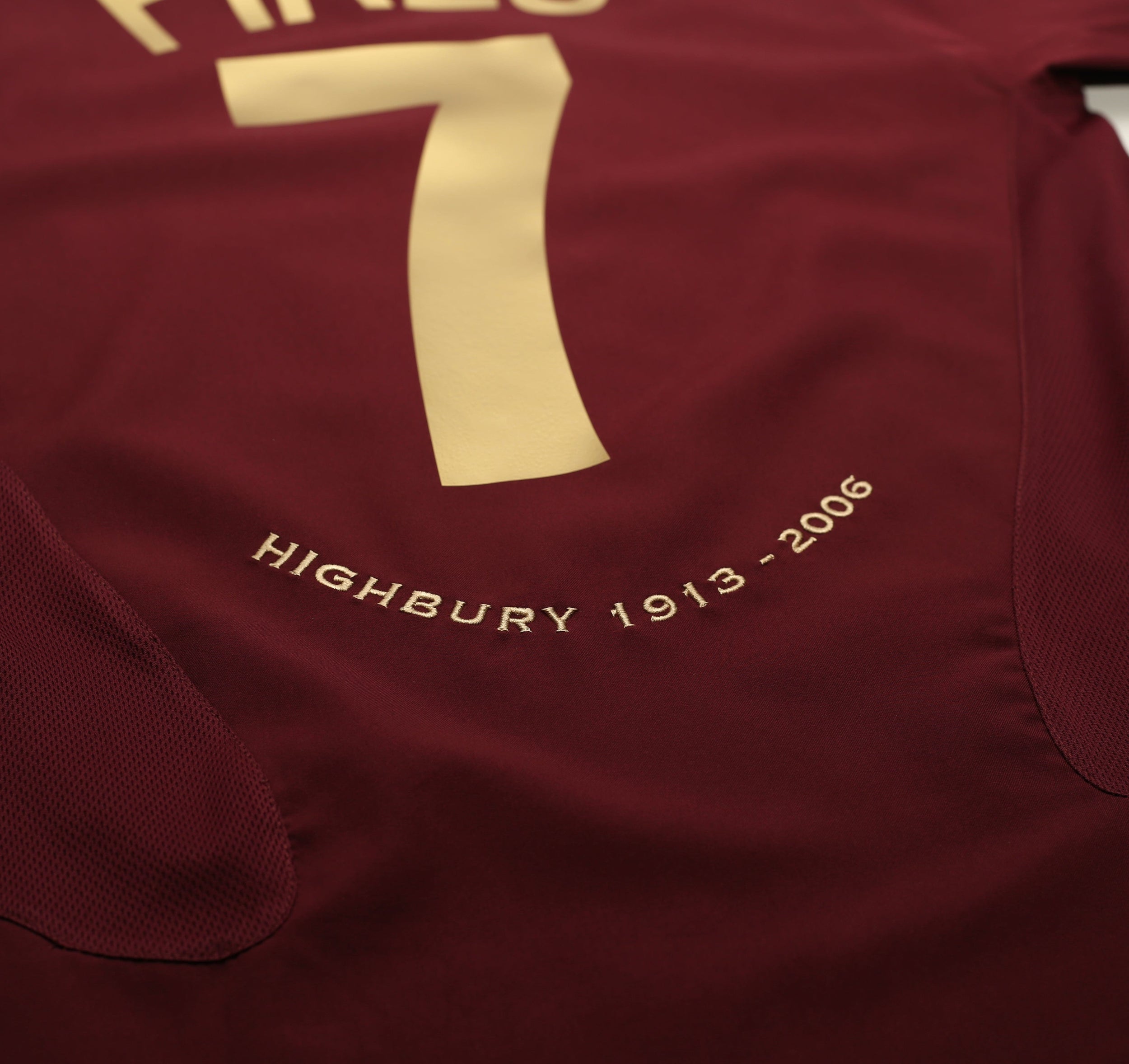 2005/06 PIRES #7 Arsenal Vintage Nike UCL Home Football Shirt Jersey (S)