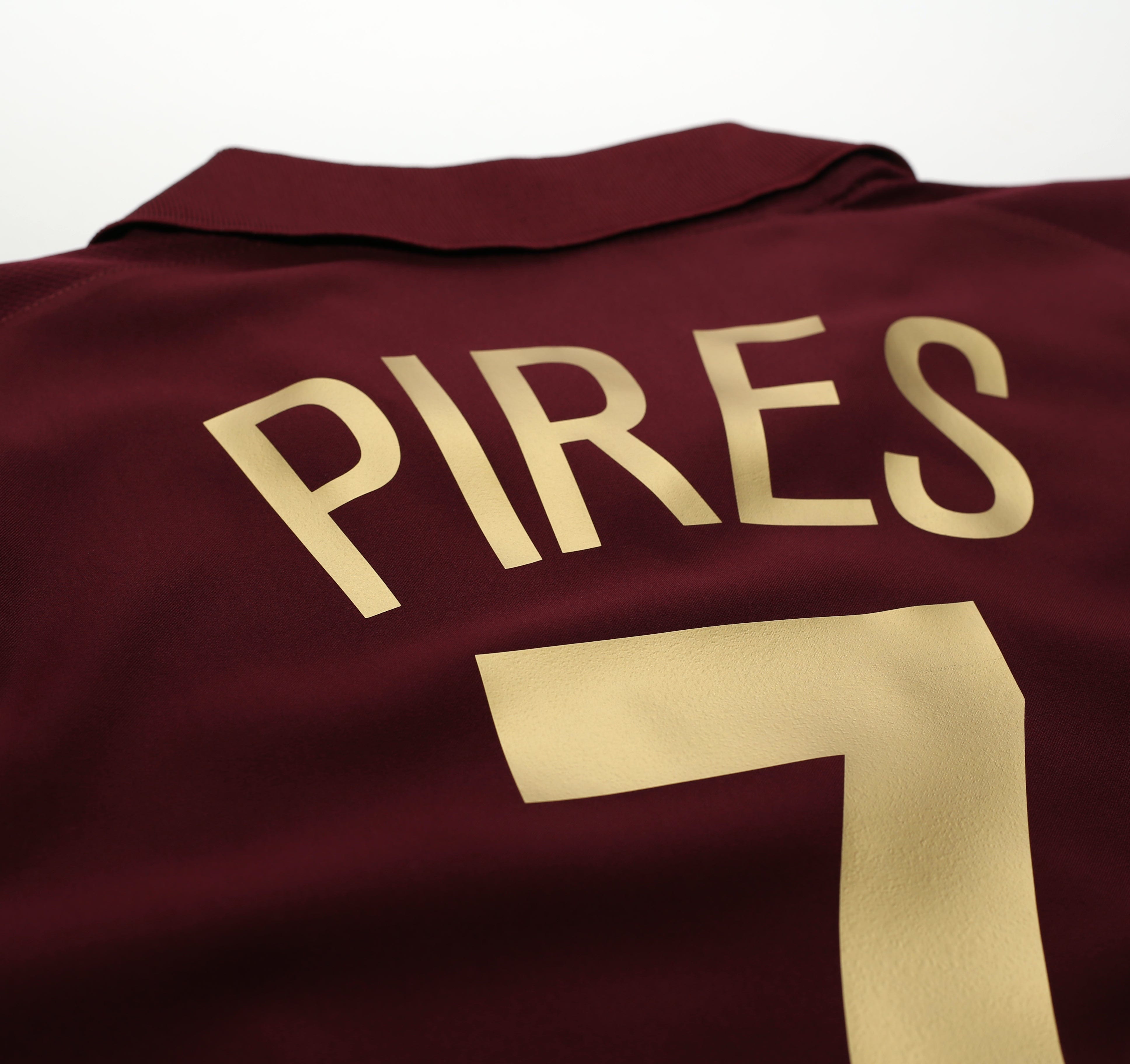 2005/06 PIRES #7 Arsenal Vintage Nike UCL Home Football Shirt Jersey (S)
