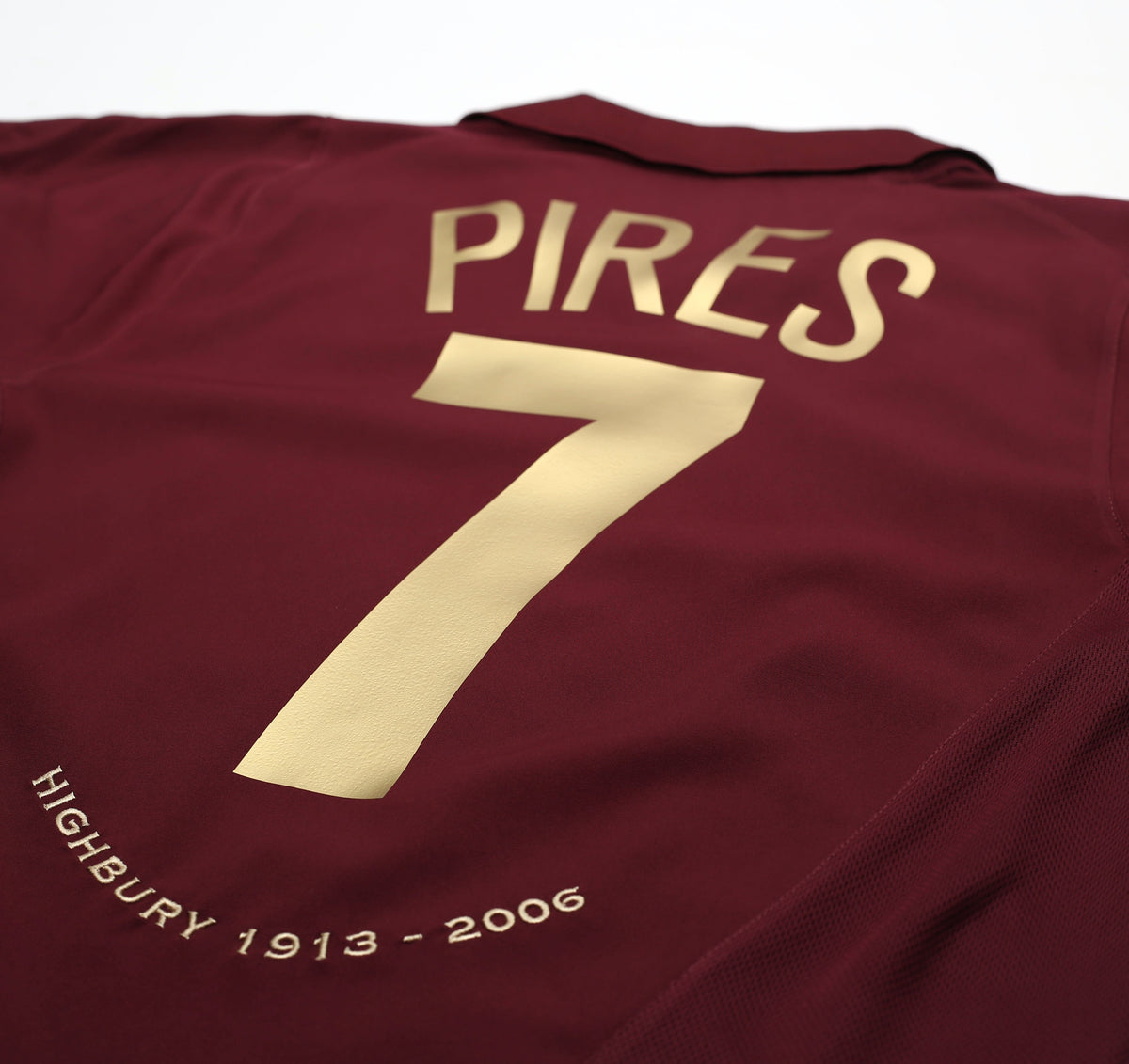 2005/06 PIRES #7 Arsenal Vintage Nike UCL Home Football Shirt Jersey (S)