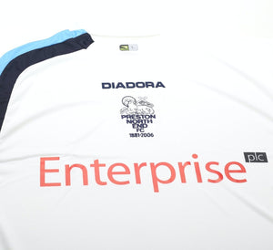 2005/06 PRESTON NORTH END Vintage Diadora Football Shirt (L) BNWT