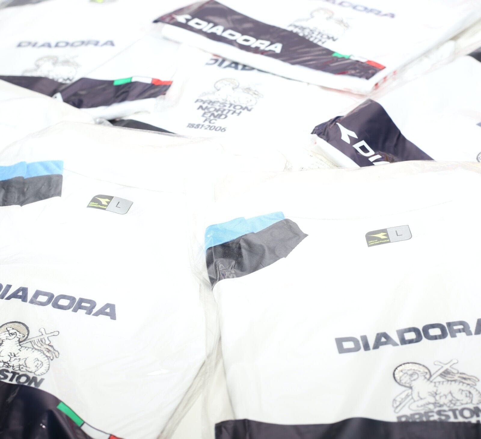 2005/06 PRESTON NORTH END Vintage Diadora Football Shirt (L) BNWT