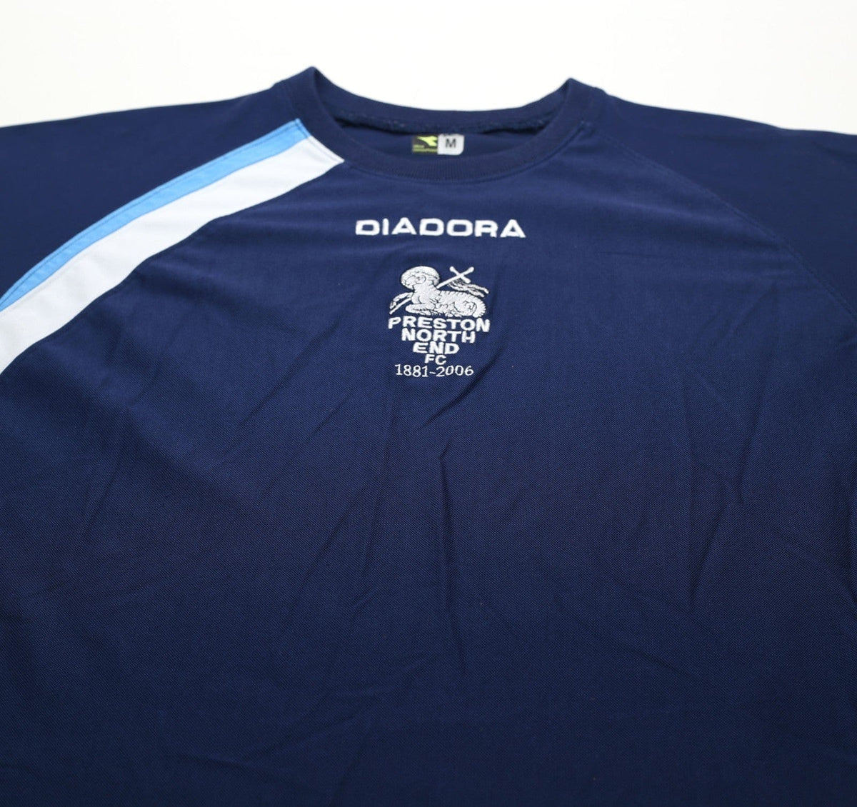 2005/06 PRESTON NORTH END Vintage Diadora Football Training Sweatshirt (M)