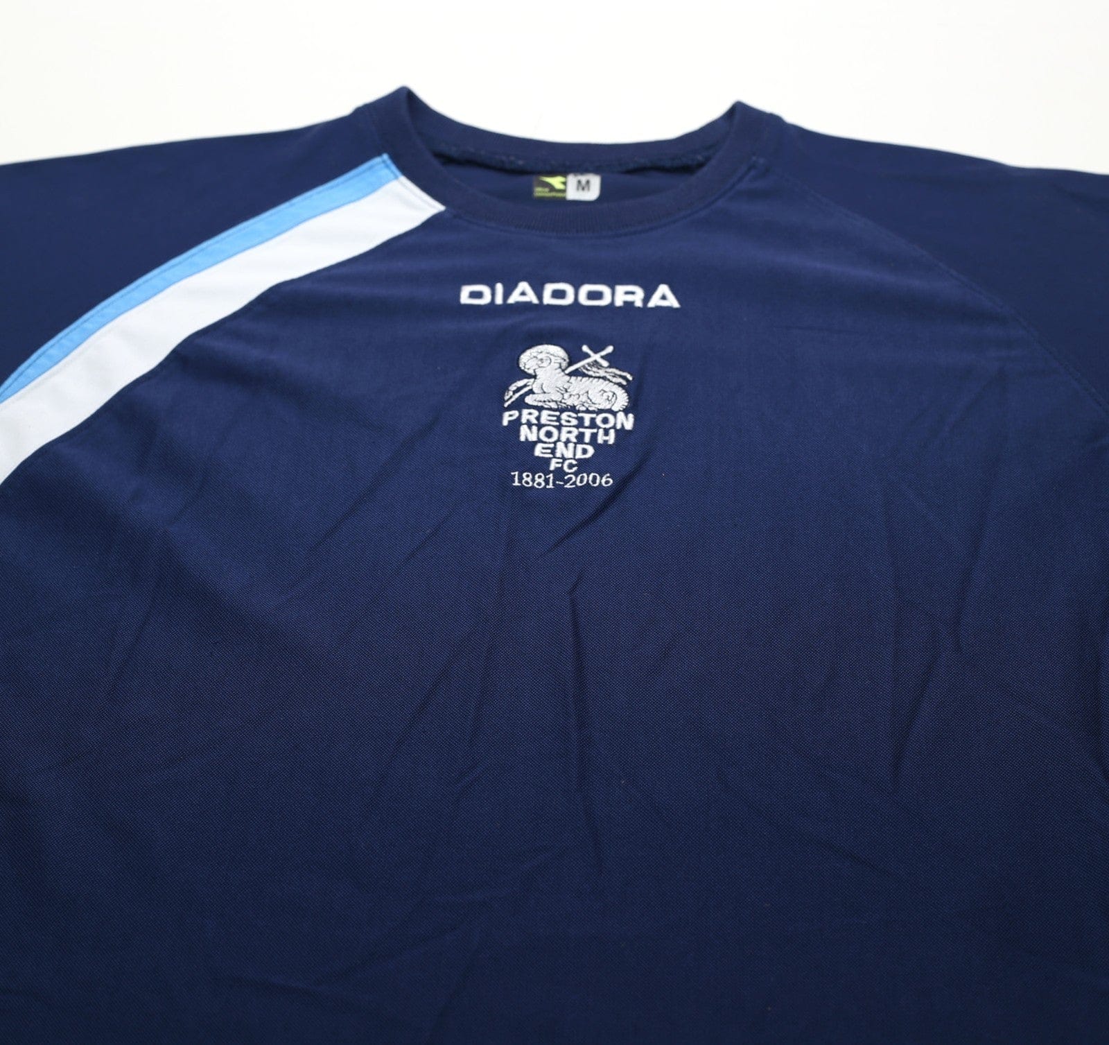 2005/06 PRESTON NORTH END Vintage Diadora Football Training Sweatshirt (M)