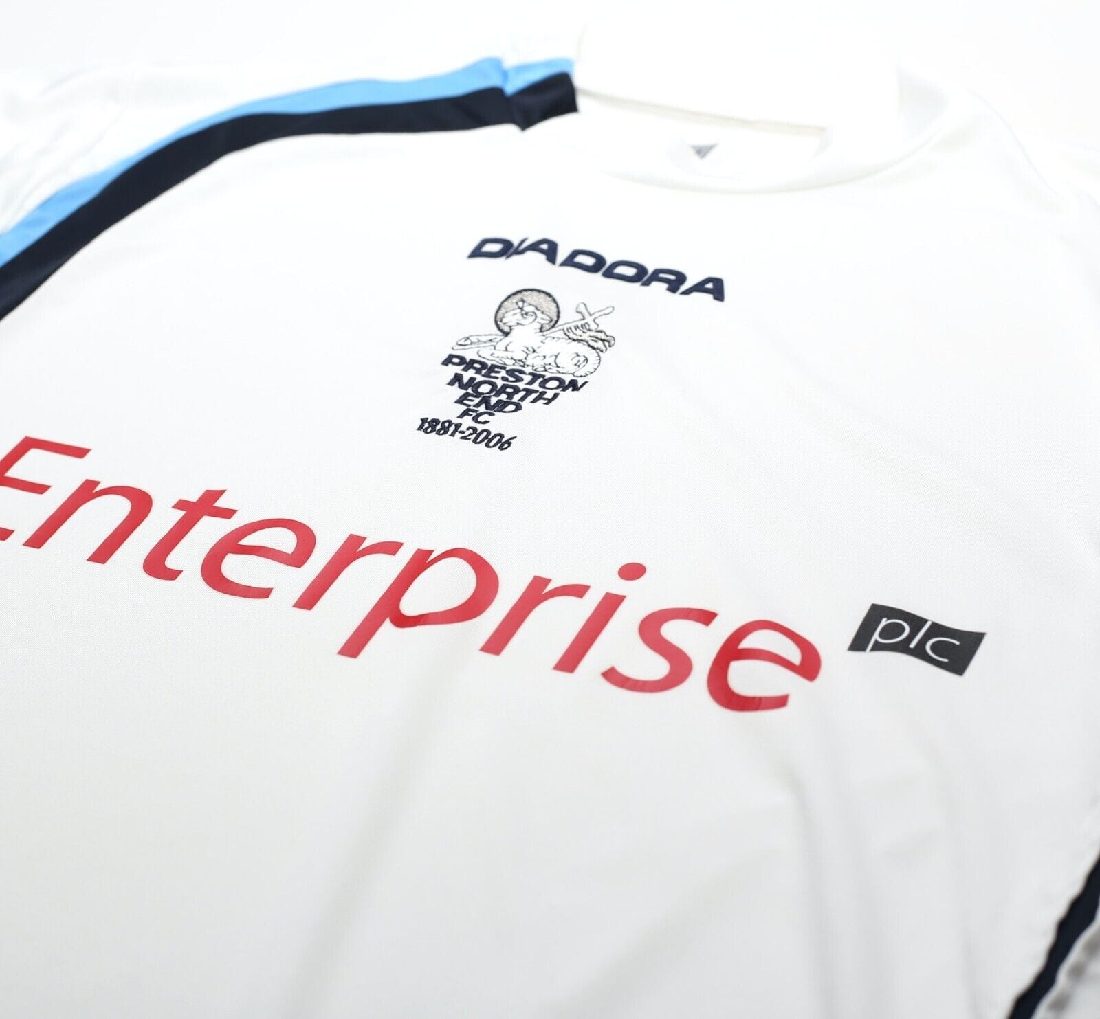 2005/06 PRESTON NORTH END Vintage Diadora Home Football Shirt (M)