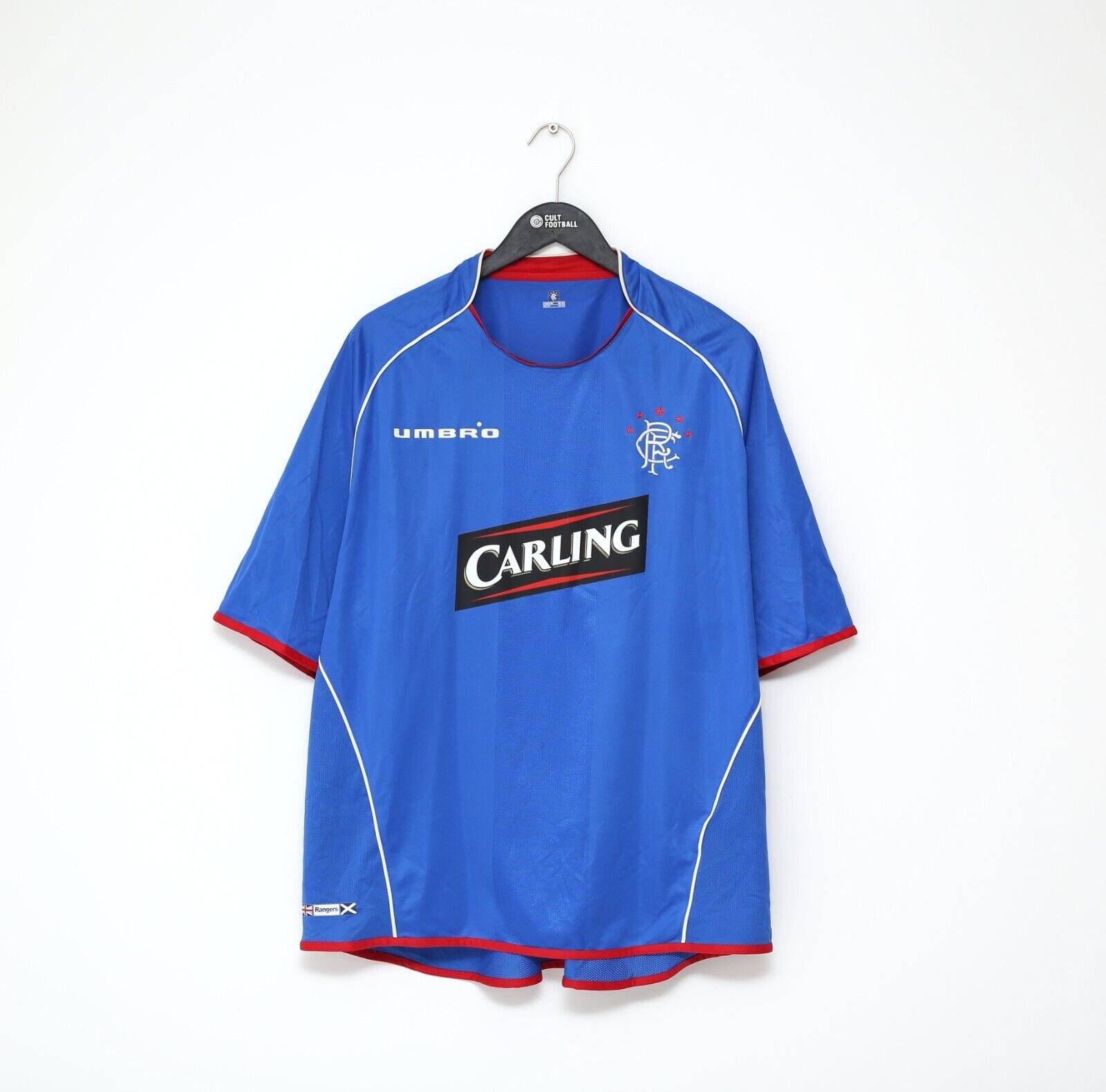 2005/06 RANGERS Vintage Umbro Home Football Shirt Jersey (XXL)