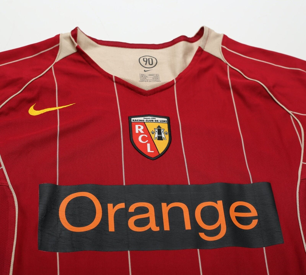 2005/06 RC LENS Vintage Nike Away Football Shirt Jersey (L)