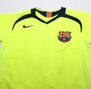 2005/06 RONALDINHO #10 Barcelona Vintage Nike Away Football Shirt Jersey (S)