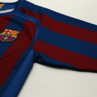 2005/06 Ronaldinho #10 Barcelona Vintage Nike Home Football Shirt (M)