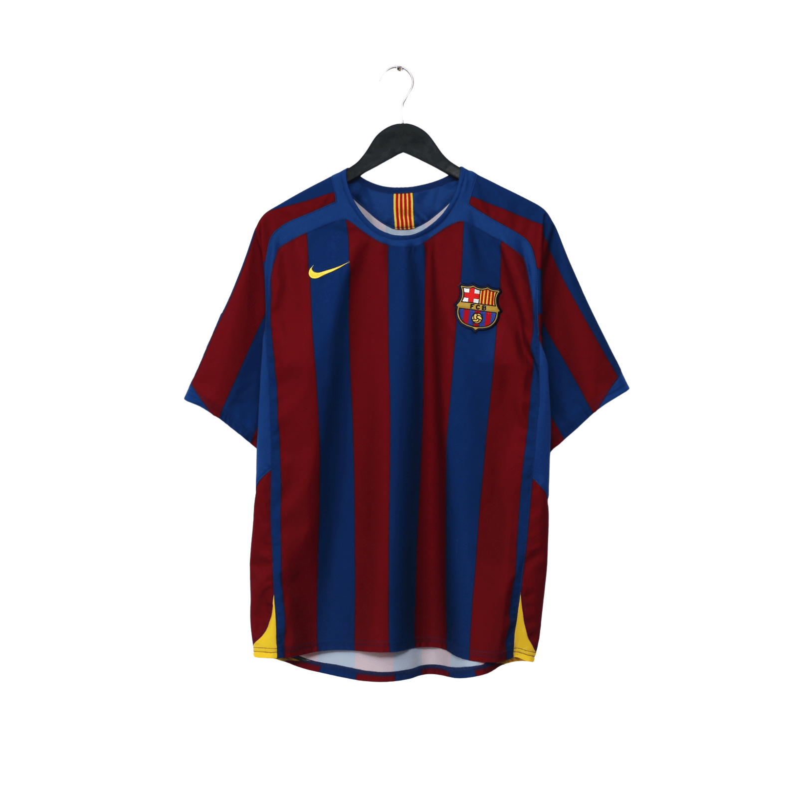 2005/06 Ronaldinho #10 Barcelona Vintage Nike Home Football Shirt (M)
