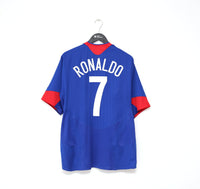 2005/06 RONALDO #7 Manchester United Vintage Nike UCL Third Football Shirt (L)