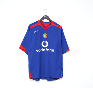 2005/06 RONALDO #7 Manchester United Vintage Nike UCL Third Football Shirt (L)