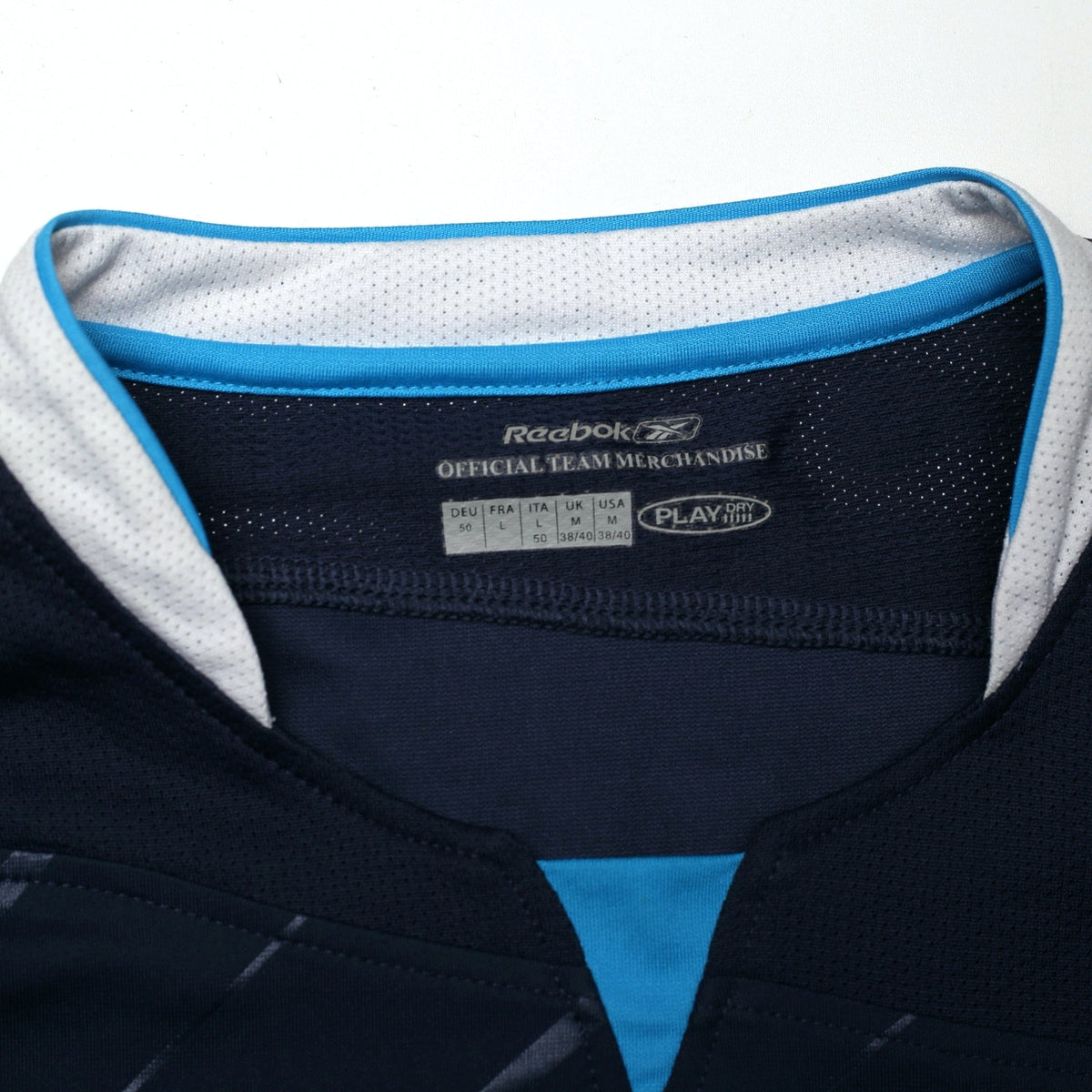 2005/06 Sun Ji Hai #17 Manchester City Vintage Reebok Away LS Football Shirt (M)