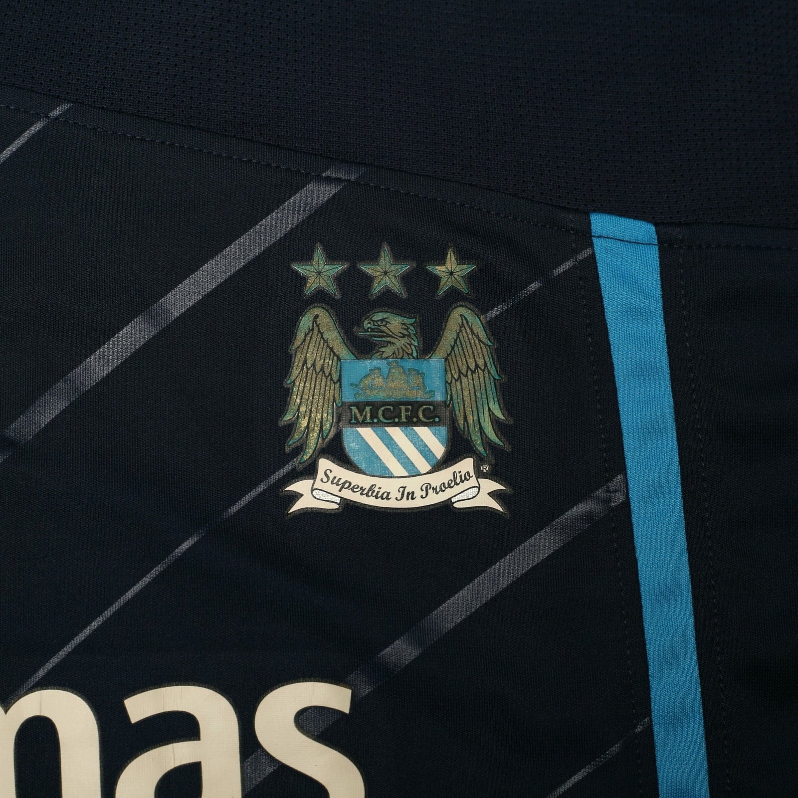 2005/06 Sun Ji Hai #17 Manchester City Vintage Reebok Away LS Football Shirt (M)