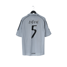 2005/06 Zidane #5 Real Madrid Vintag adidas Third Football Shirt (M)