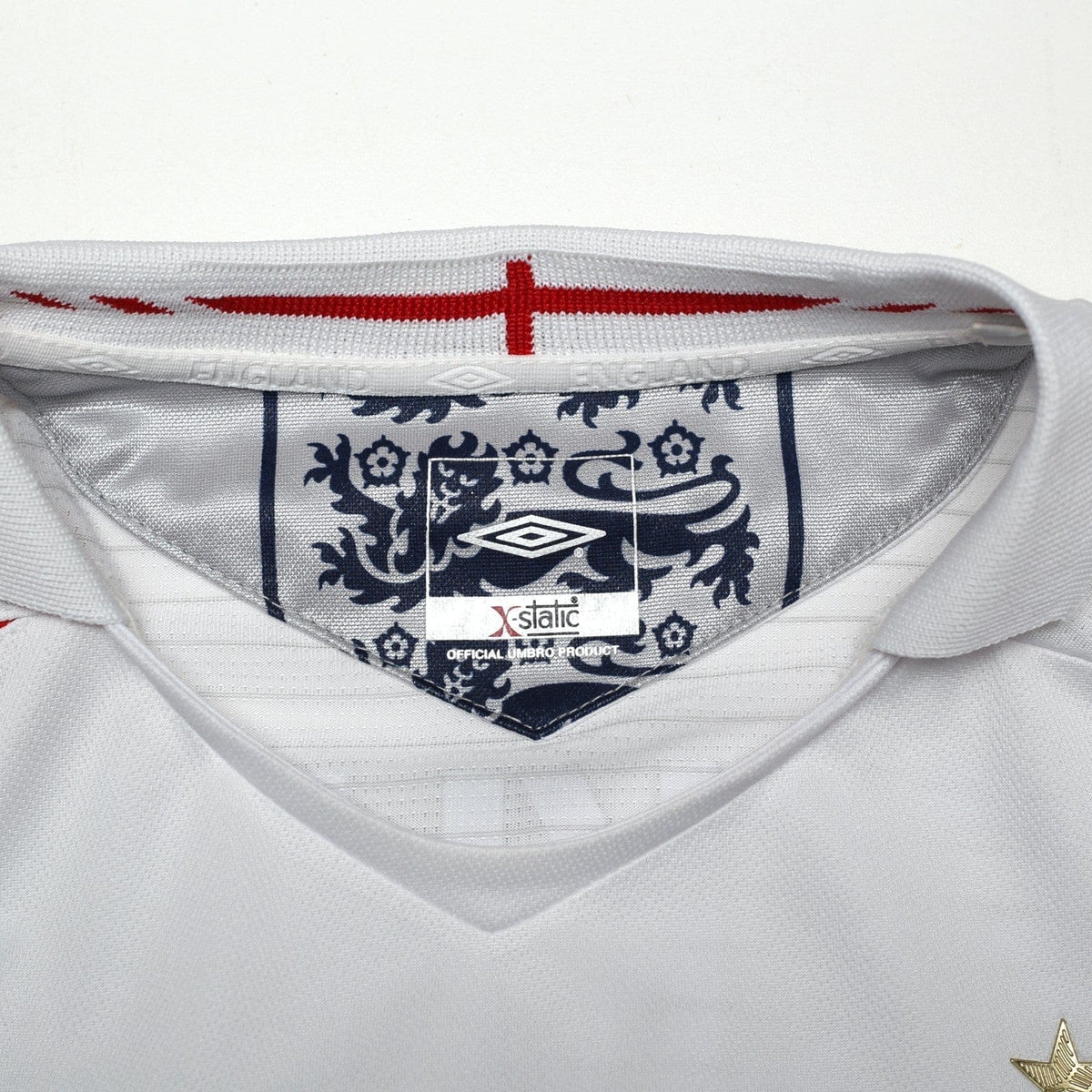 2005/07 Beckham #7 England Vintage Umbro Home Football Shirt (L) WC 2006