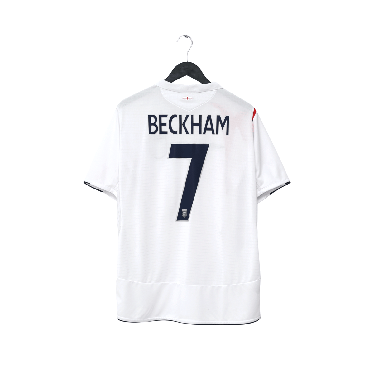 2005/07 Beckham #7 England Vintage Umbro Home Football Shirt (L) WC 2006