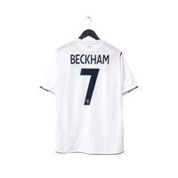 2005/07 Beckham #7 England Vintage Umbro Home Football Shirt (L) WC 2006