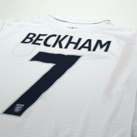 2005/07 Beckham #7 England Vintage Umbro Home Football Shirt (L) WC 2006