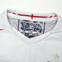 2005/07 Beckham #7 England Vintage Umbro Home Football Shirt (L) WC 2006
