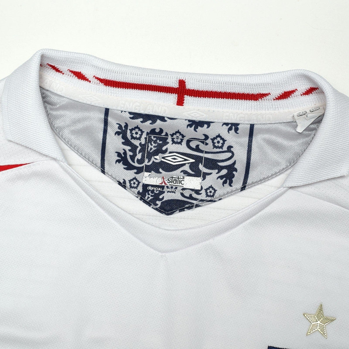 2005/07 Beckham #7 England Vintage Umbro Home Football Shirt (L) WC 2006
