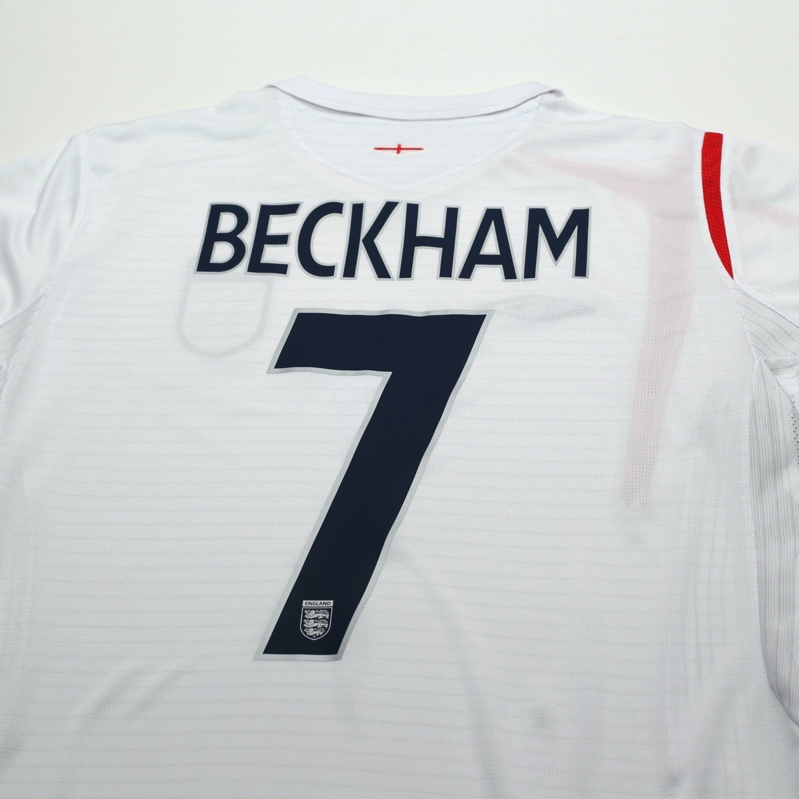 2005/07 Beckham #7 England Vintage Umbro Home Football Shirt (L) WC 2006