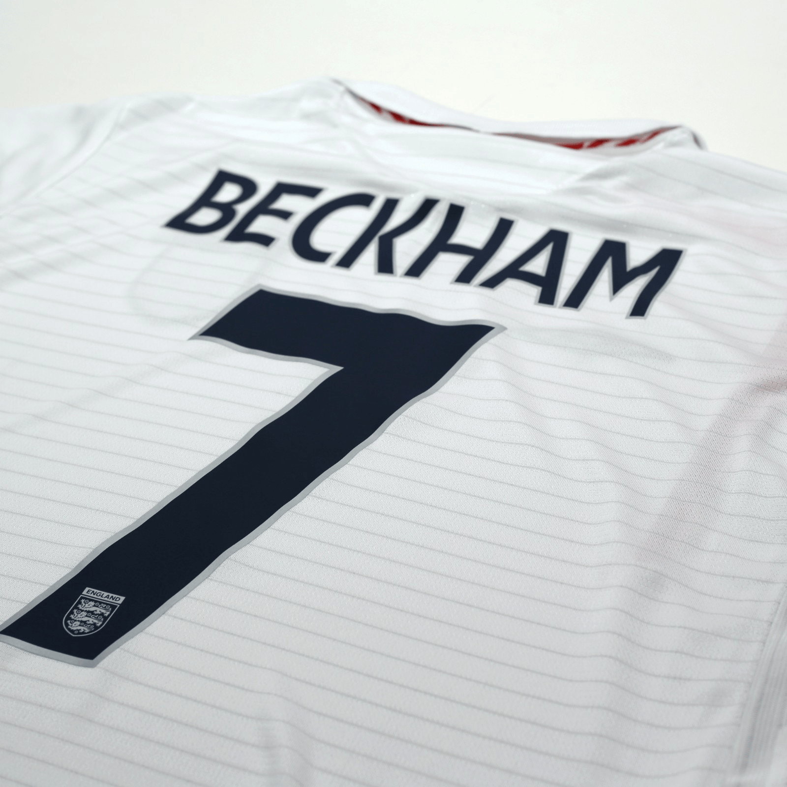 2005/07 Beckham #7 England Vintage Umbro Home Football Shirt (L) WC 2006