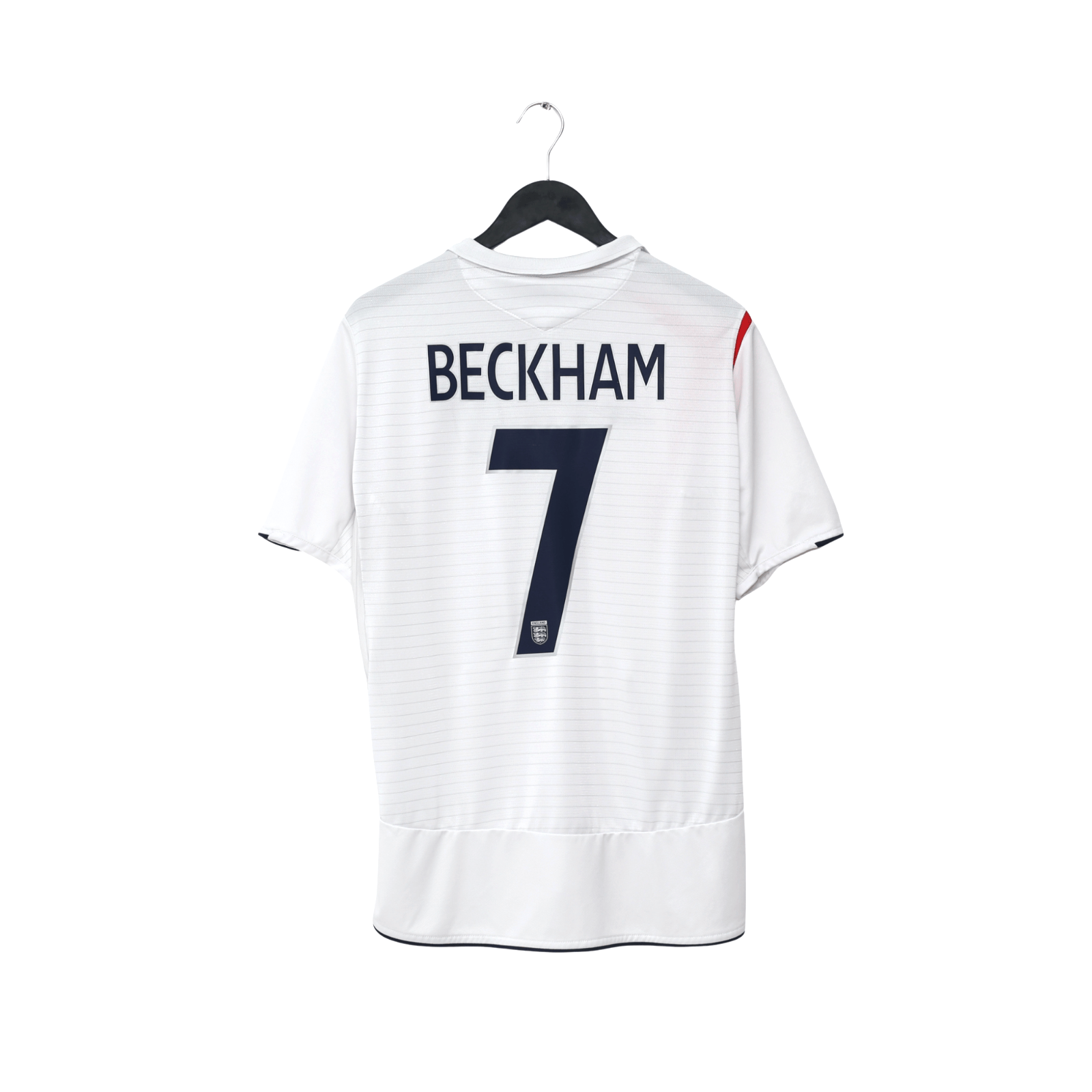 2005/07 Beckham #7 England Vintage Umbro Home Football Shirt (L) WC 2006