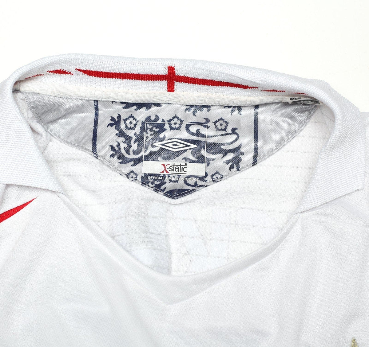 2005/07 BECKHAM #7 England Vintage Umbro Home Football Shirt (XL) WC 2006