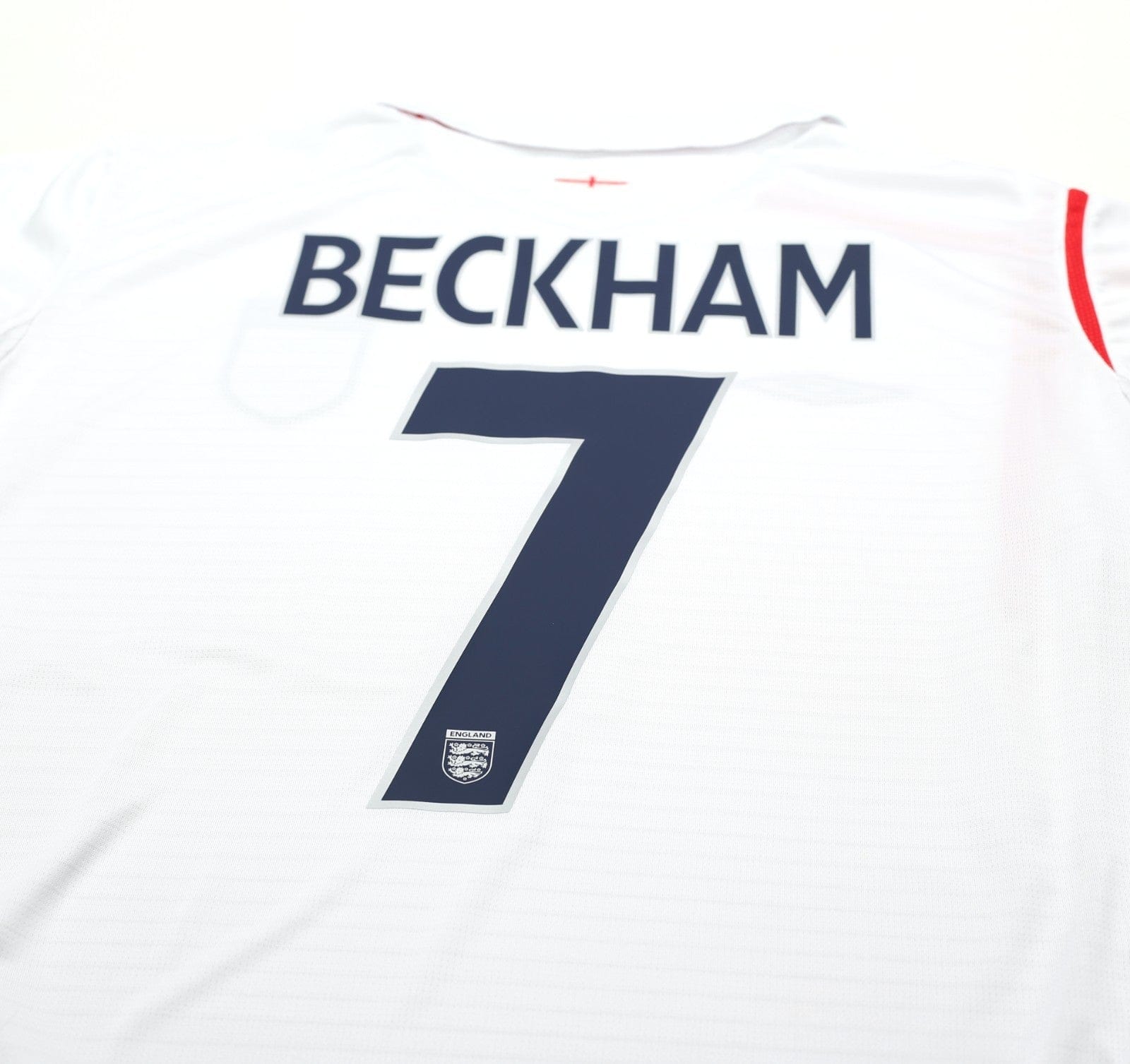 2005/07 BECKHAM #7 England Vintage Umbro Home Football Shirt (XL) WC 2006