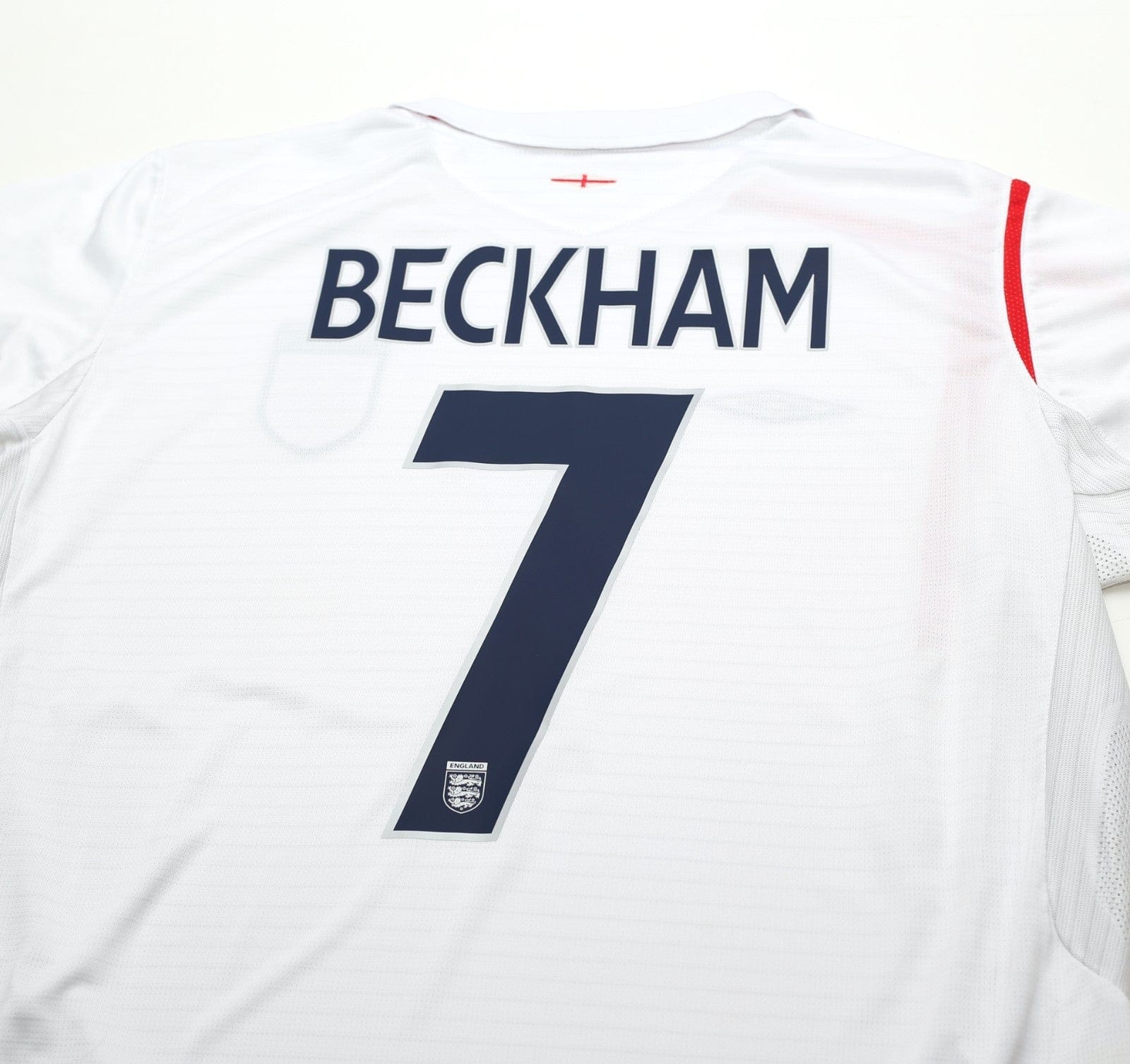 2005/07 BECKHAM #7 England Vintage Umbro Home Football Shirt (XL) WC 2006