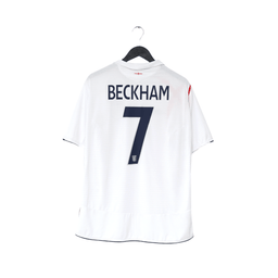 2005/07 BECKHAM #7 England Vintage Umbro Home Football Shirt (XL) WC 2006