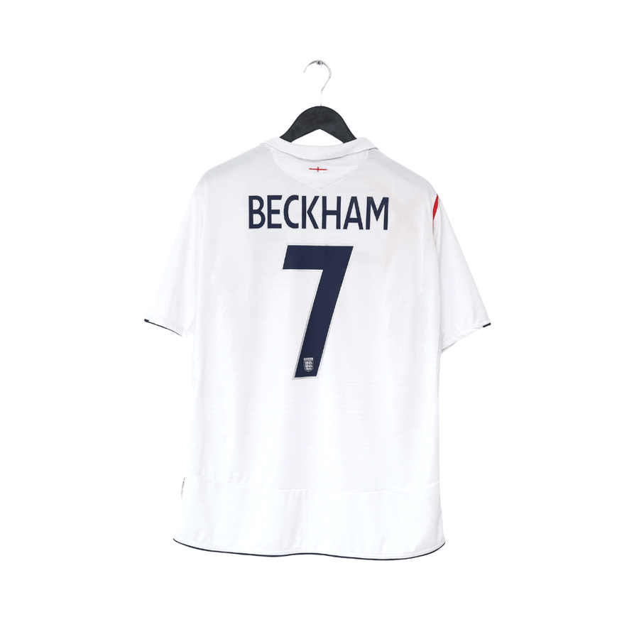 2005/07 BECKHAM #7 England Vintage Umbro Home Football Shirt (XL) WC 2006