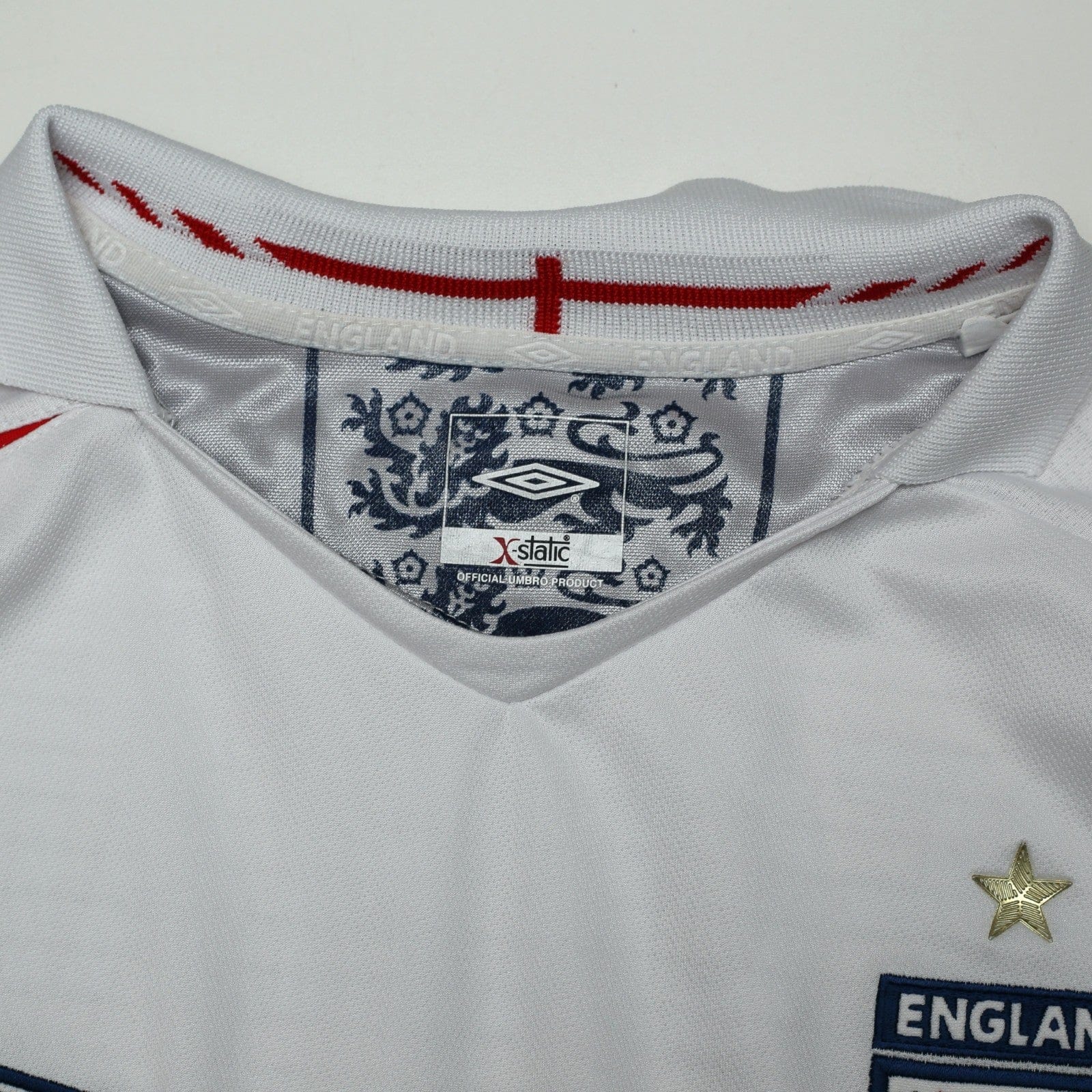 2005/07 Beckham #7 England Vintage Umbro Home Football Shirt (XL) WC 2006