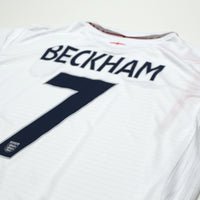 2005/07 Beckham #7 England Vintage Umbro Home Football Shirt (XL) WC 2006