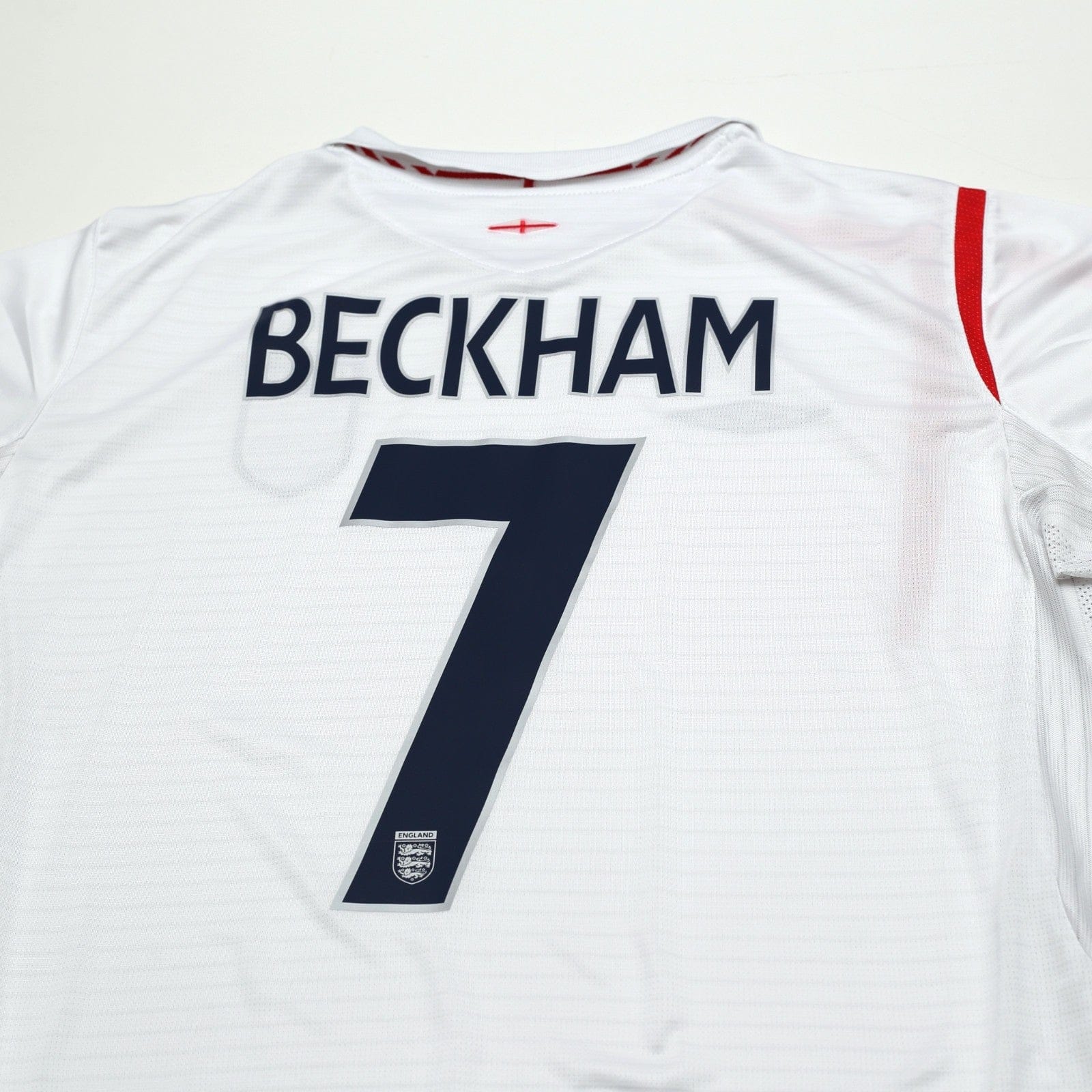 2005/07 Beckham #7 England Vintage Umbro Home Football Shirt (XL) WC 2006