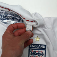 2005/07 Beckham #7 England Vintage Umbro Home Football Shirt (XL) WC 2006