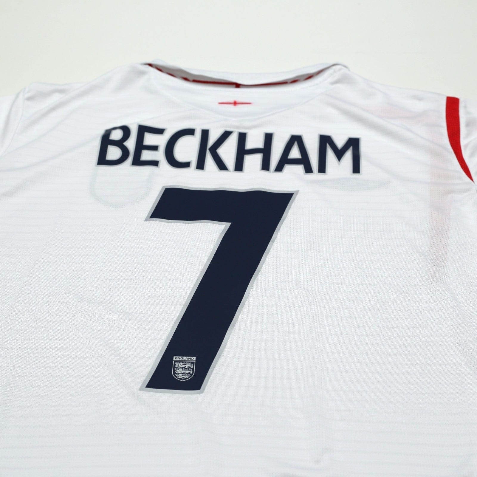 2005/07 Beckham #7 England Vintage Umbro Home Football Shirt (XL) WC 2006