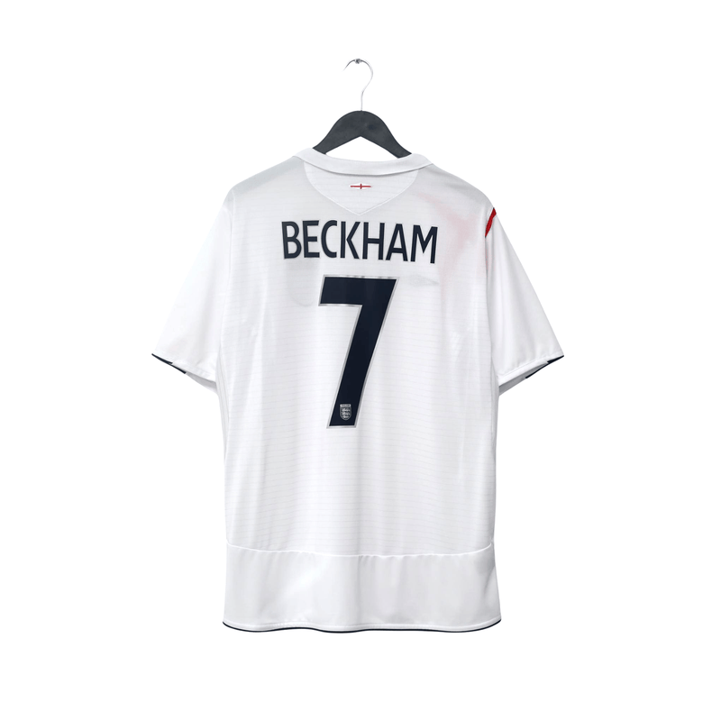 2005/07 Beckham #7 England Vintage Umbro Home Football Shirt (XL) World Cup 2006