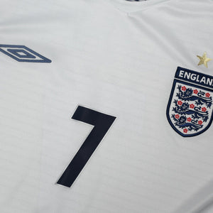 2005/07 Beckham #7 England Vintage Umbro Home Football Shirt (XL) World Cup 2006