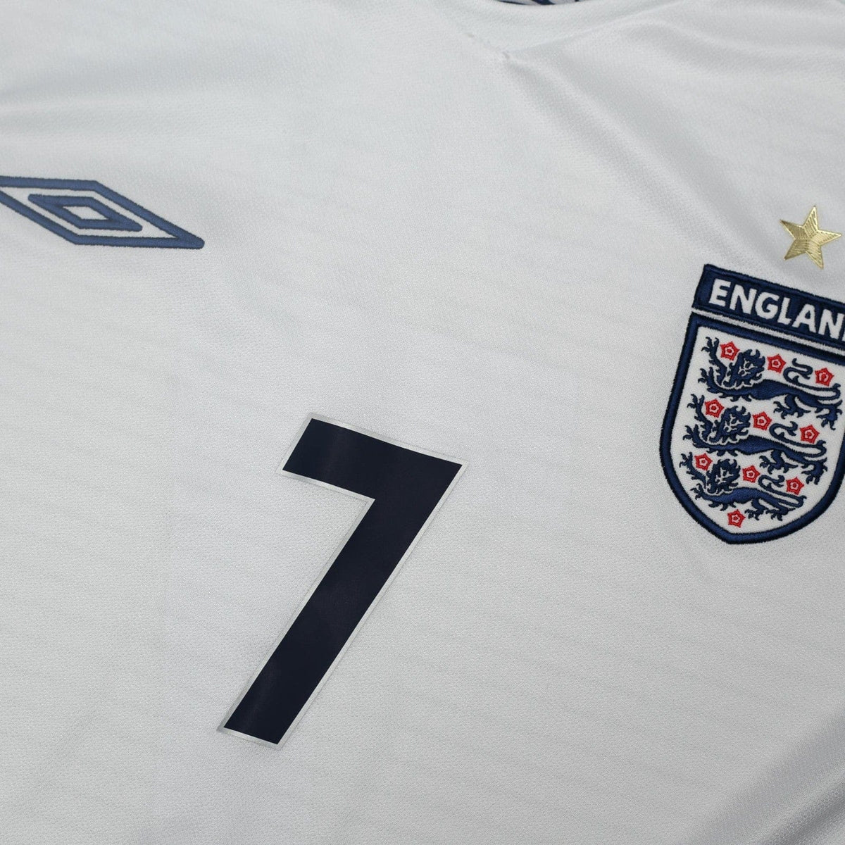 2005/07 Beckham #7 England Vintage Umbro Home Football Shirt (XL) World Cup 2006