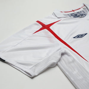 2005/07 Beckham #7 England Vintage Umbro Home Football Shirt (XL) World Cup 2006