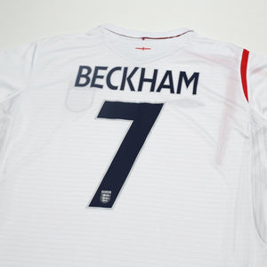 2005/07 Beckham #7 England Vintage Umbro Home Football Shirt (XL) World Cup 2006