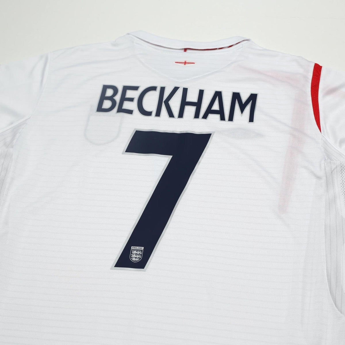 2005/07 Beckham #7 England Vintage Umbro Home Football Shirt (XL) World Cup 2006