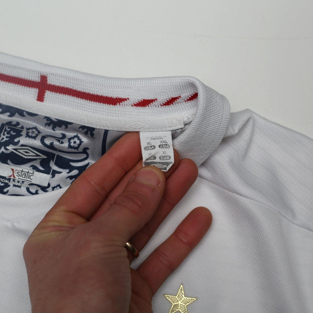 2005/07 Beckham #7 England Vintage Umbro Home Football Shirt (XL) World Cup 2006