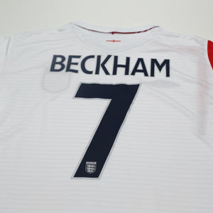 2005/07 Beckham #7 England Vintage Umbro Home Football Shirt (XL) World Cup 2006